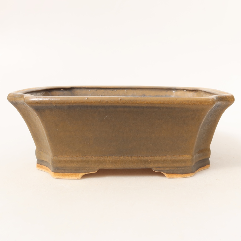 Keramische bonsaipot 18 x 15 x 6 cm, kleur: roze