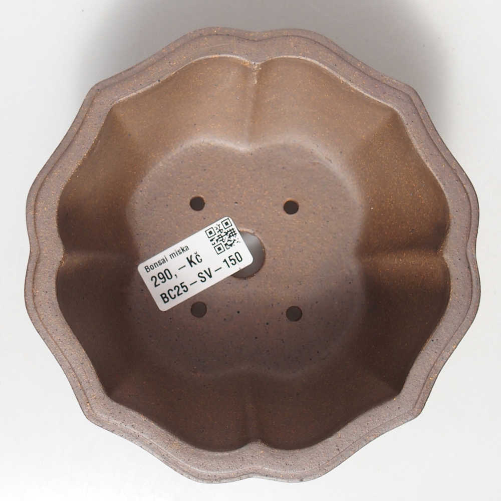 Kom 15 x 15 x 6,5 cm bruin