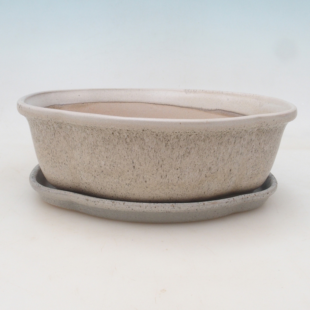 Bonsai kom + schotel H75 - beige