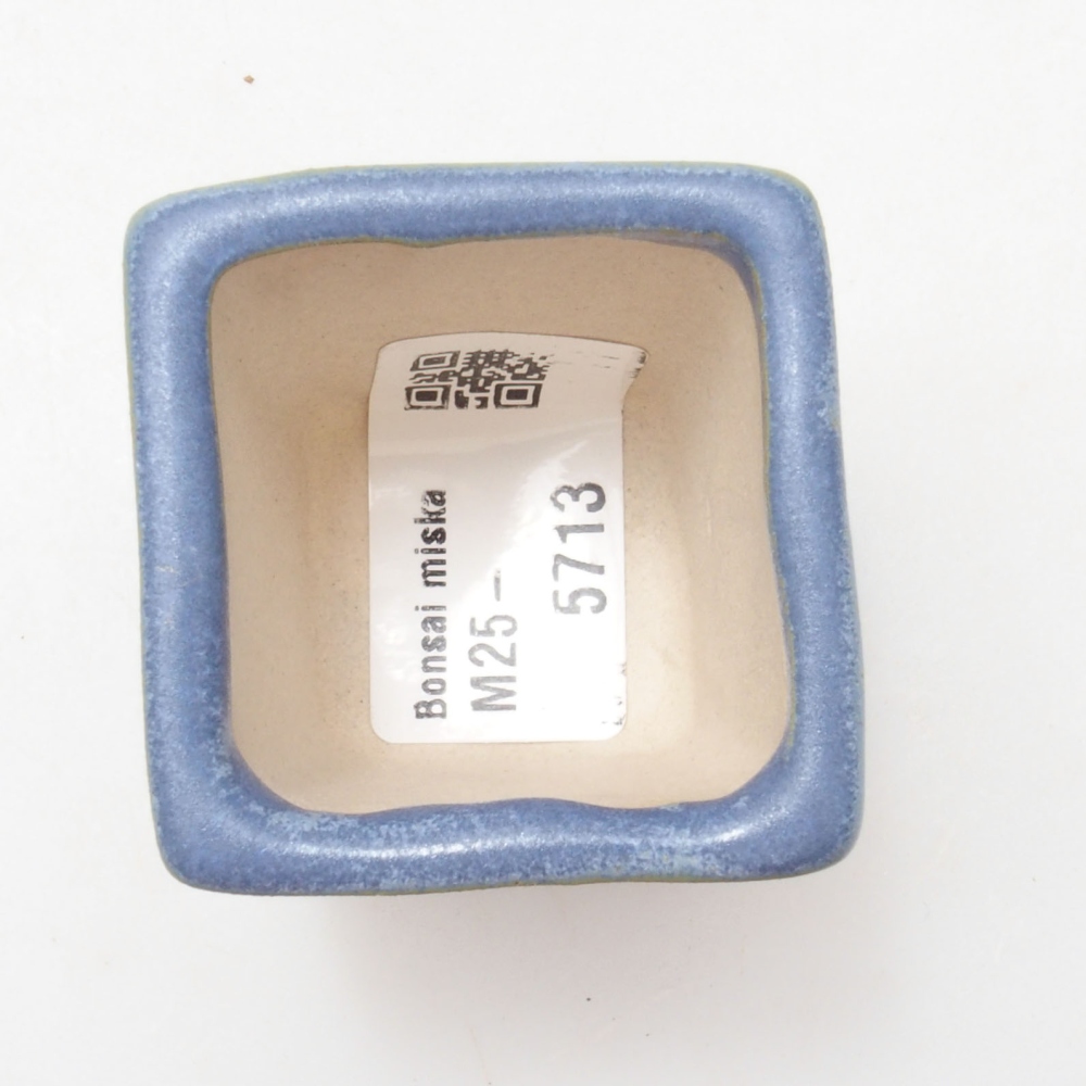 Mini bonsaischaal 4 x 4 x 4,5 cm, kleur blauw