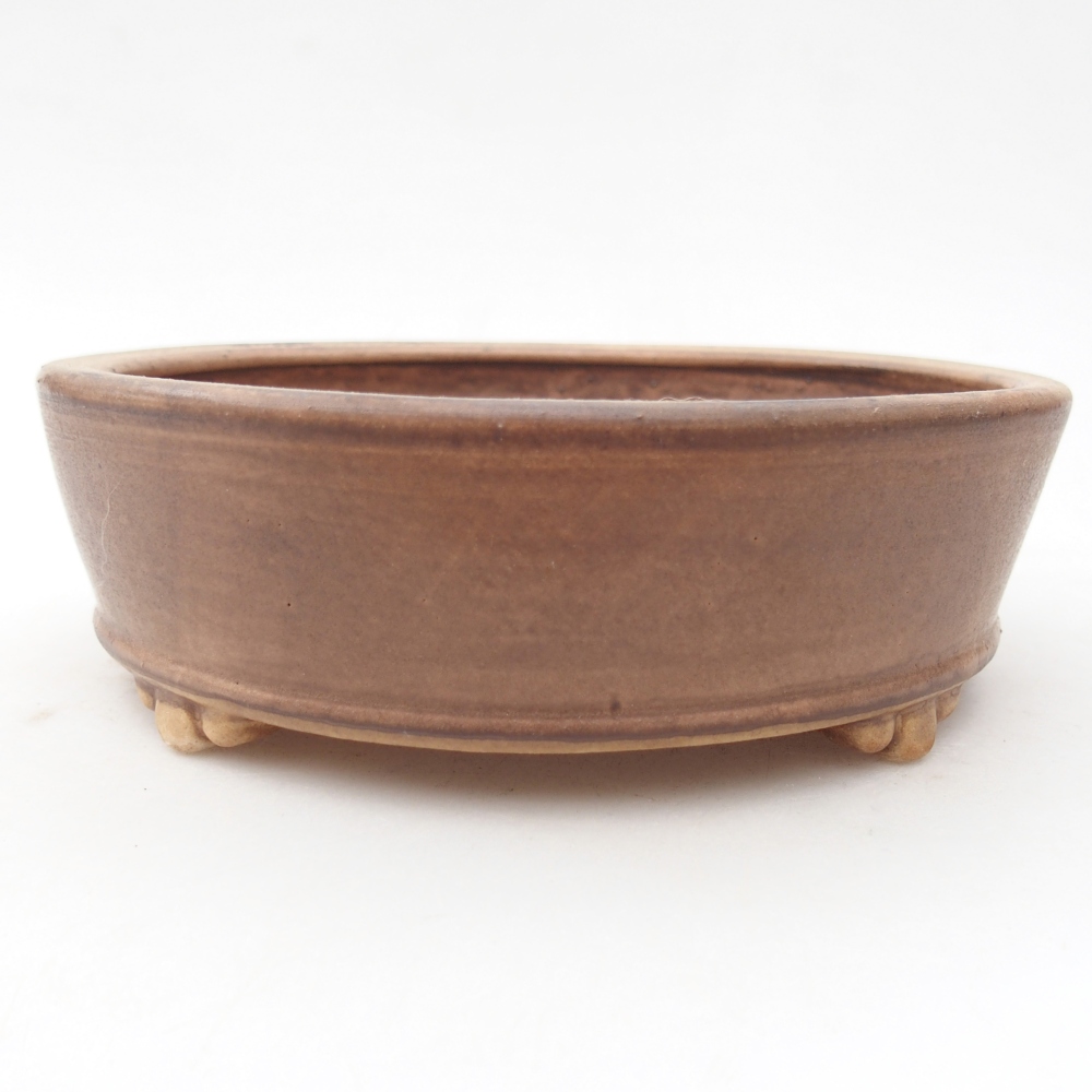 Bonsaischaal van keramiek 15,5 x 15,5 x 5 cm, roze