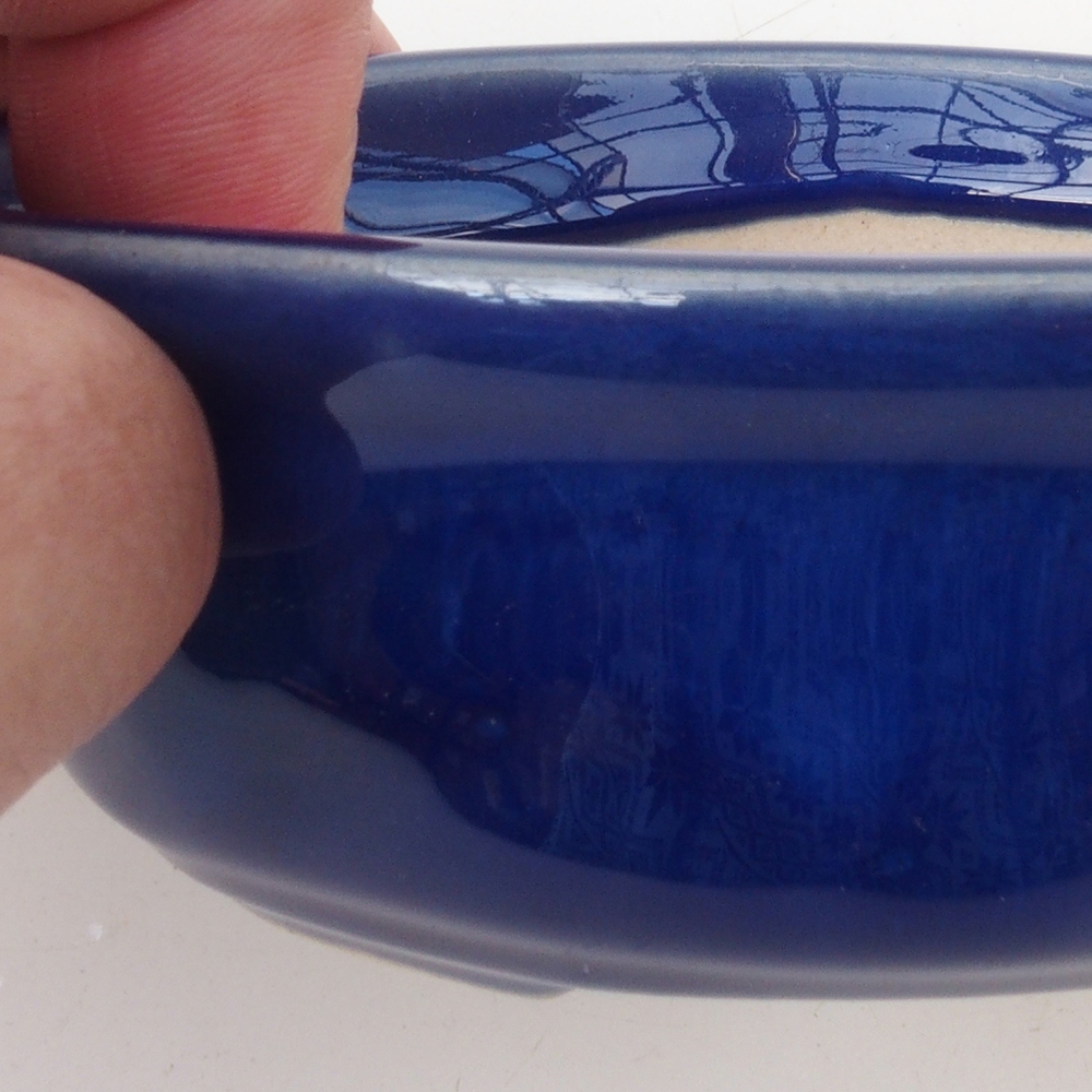 Bonsai kom H05 - 11 x 8 x 4 cm - blauw