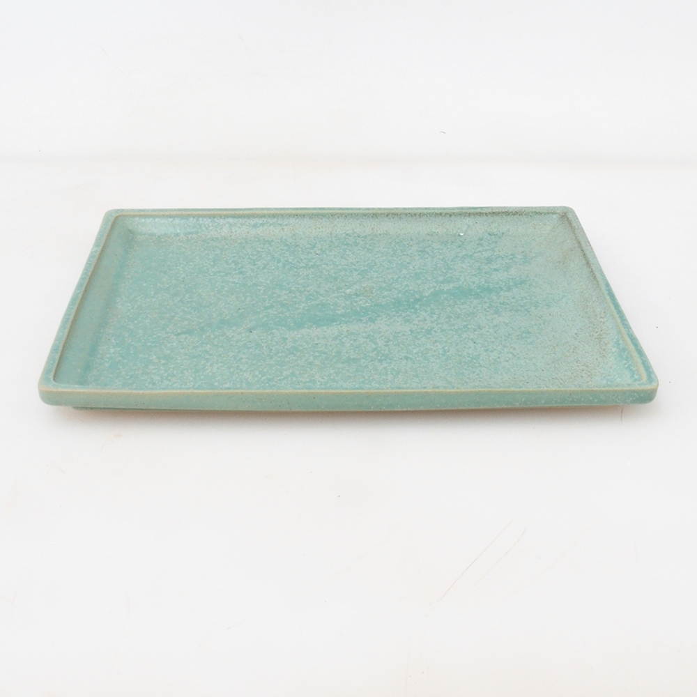 Bonsai schotel rechthoek 22,5 x 17 x 1,5 cm - groen