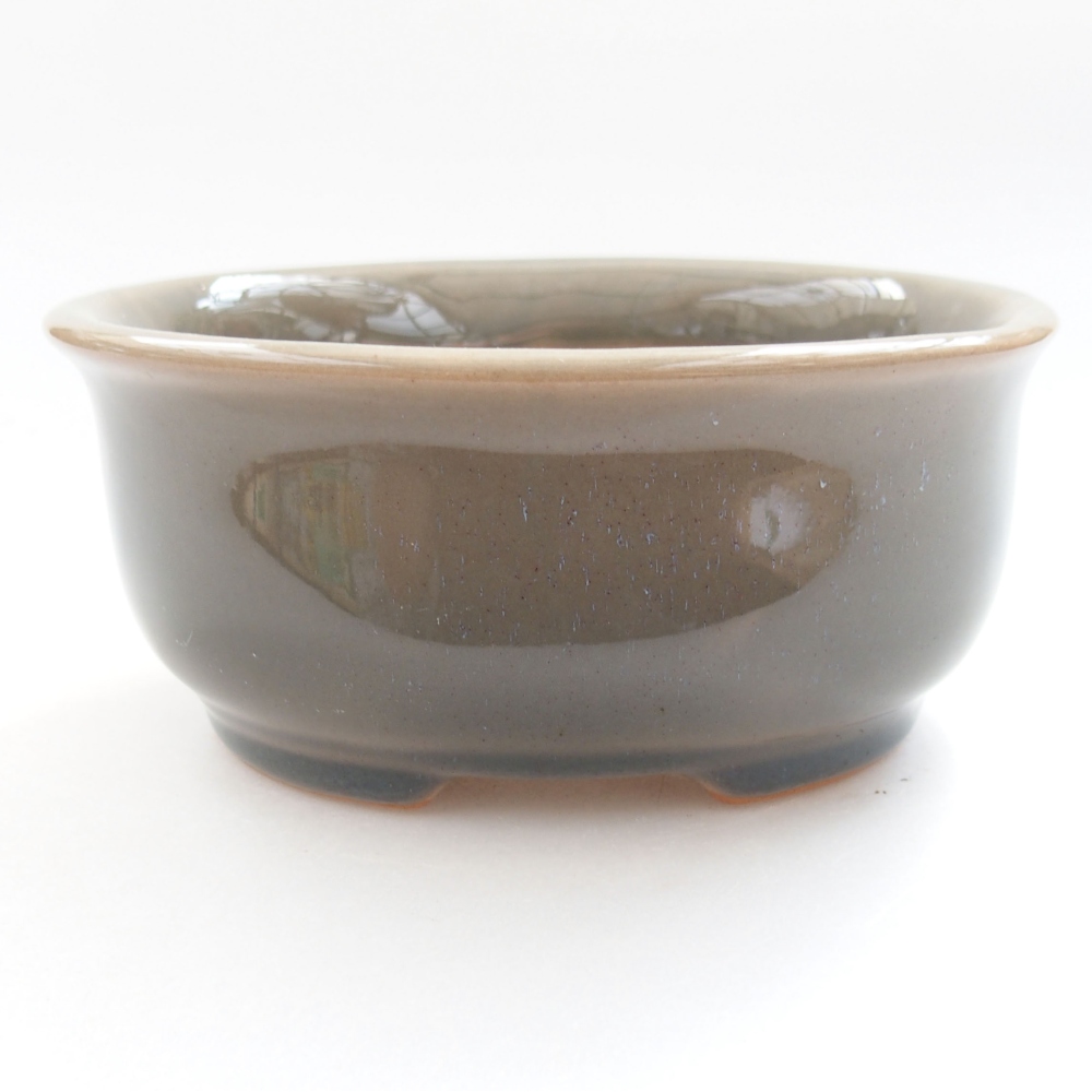 Bonsaischaal van keramiek 22 x 17 x 5 cm, groen