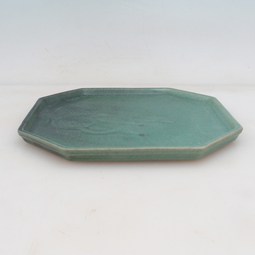 Keramische kom H14 - 18 x 18 x 1 cm - groen