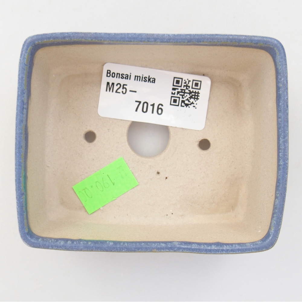 Bonsaischaal van keramiek 26 x 26 x 8 cm, kleur rood