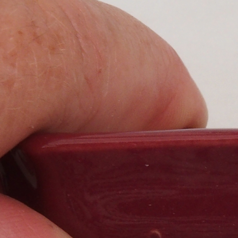 Mini bonsaischaal 5,5 x 3,5 x 1,5 cm, bordeauxrood