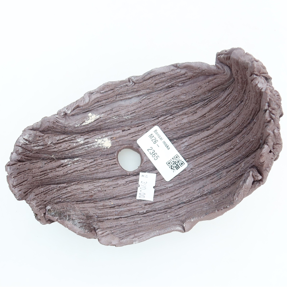 Keramische schaal  15 x 11 x 15 cm, kleur bruin
