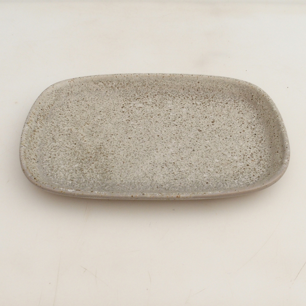 Keramische schotel H25 - 20,5 x 14,5 x 1,5 cm - beige