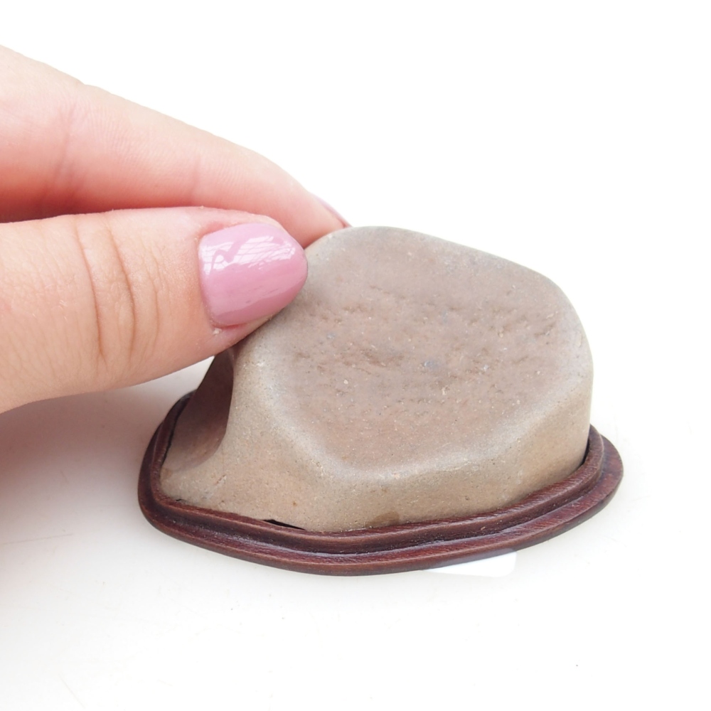 Suiseki - Steen met DAI (houten basis)