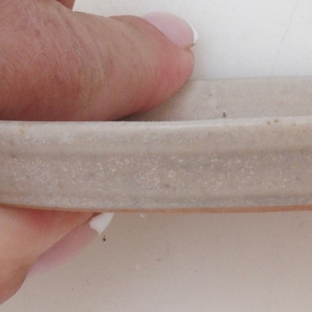 Keramisch schoteltje H04 - 10,5 x 8 x 1 cm - beige