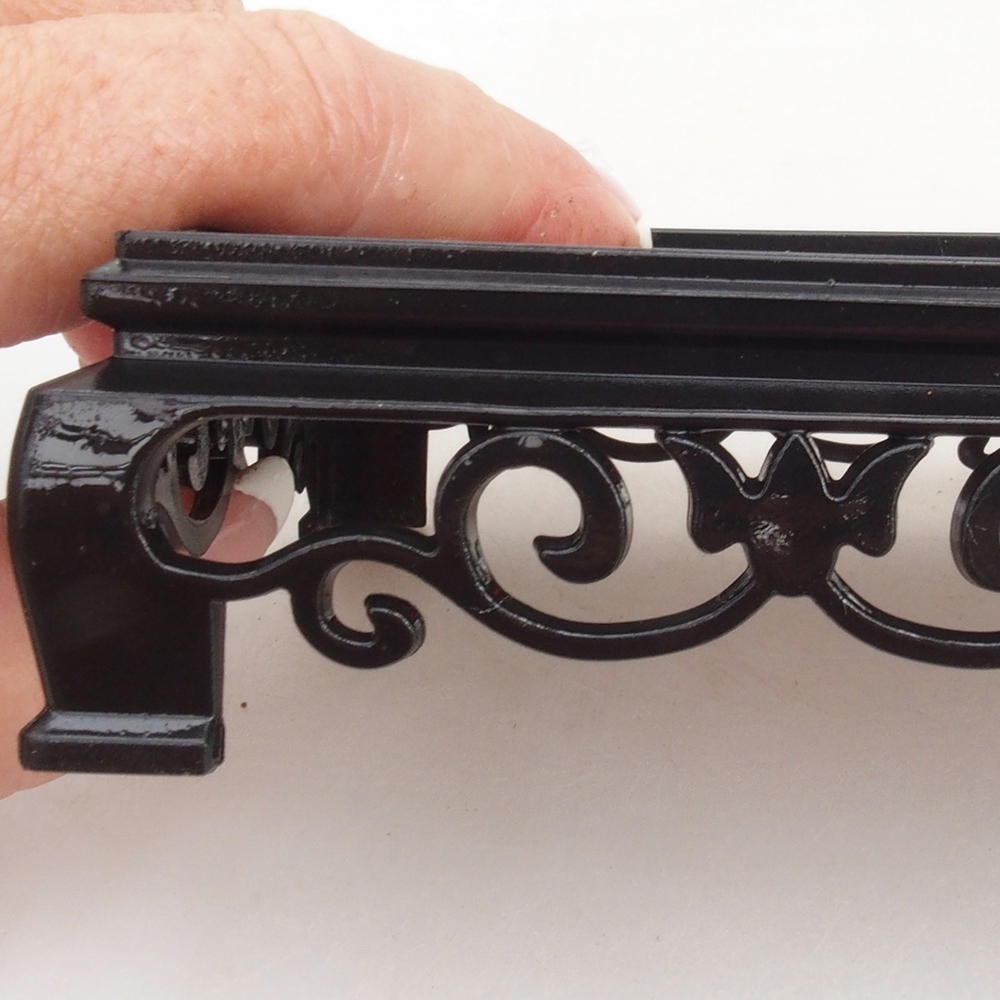 Bonsai tafel plastic rechthoek 15,5 x 10 x 3 cm, kleur zwart