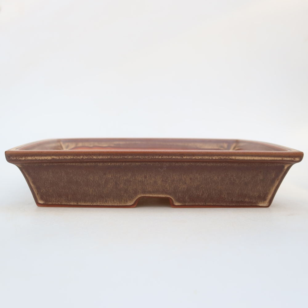 Keramische schaal  26 x 20 x 5 cm, kleur: bruin