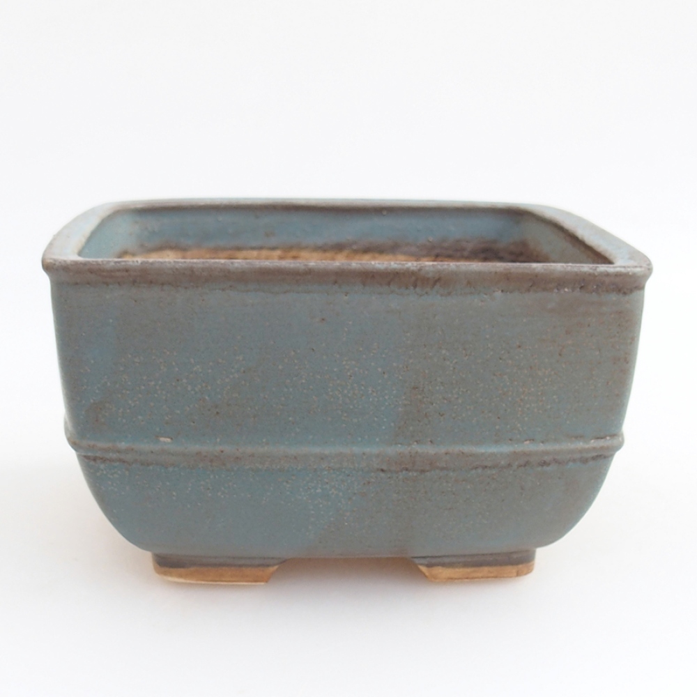 Bonsaischaal van keramiek 10,5 x 10,5 x 7 cm, roze