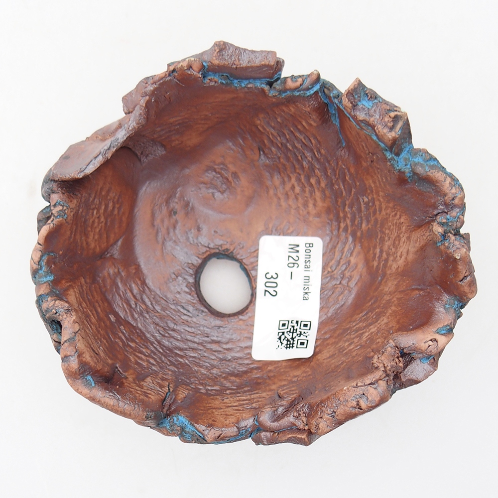 Keramisch Schelp 11,5 x 11 x 7,5 cm , kleur blauw