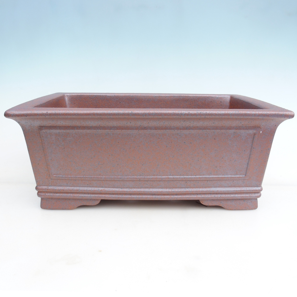 Bonsaischaal van keramiek 42 x 29 x 16 cm , metaalkleur - UITSLUITEND PERSOONLIJKE AFHANG of transport per pallet