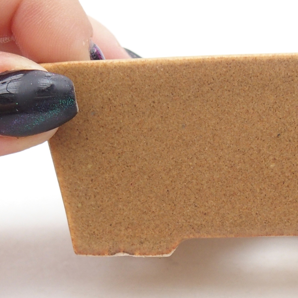 Mini bonsaischaal 9 x 6,5 x 3,5 cm, bruin