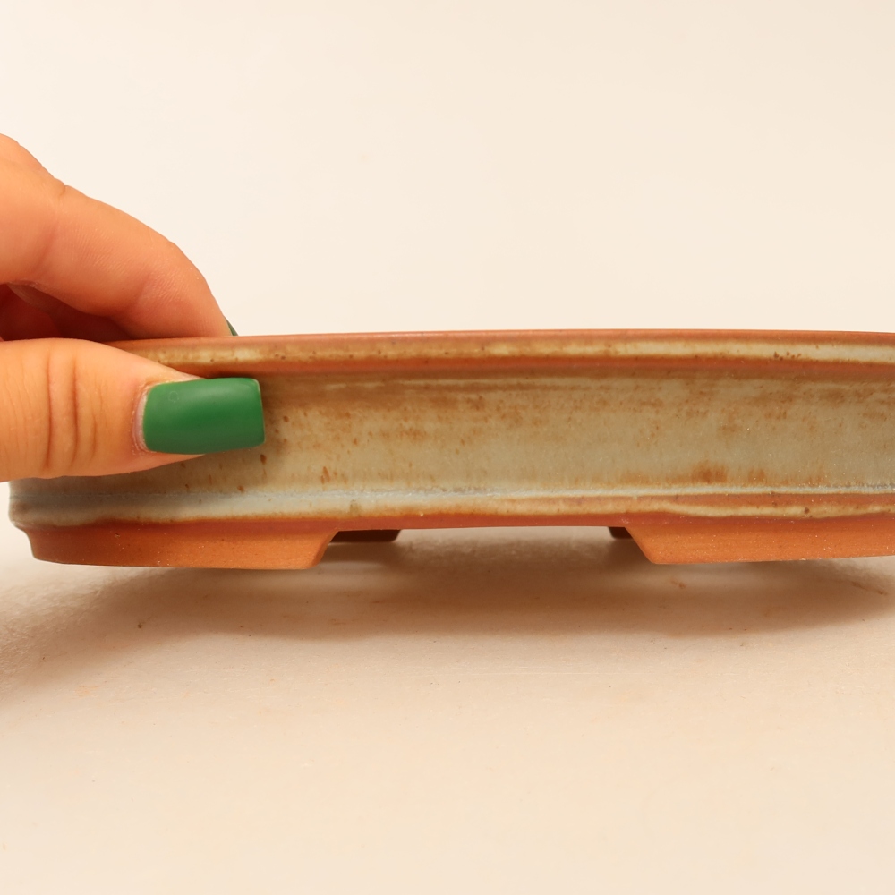 Keramische schaal  21 x 14,5 x 3,5 cm, kleur: beige