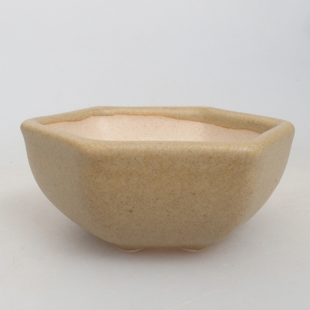 Mini bonsaischaal 6,5 x 6 x 2,5 cm, bruin