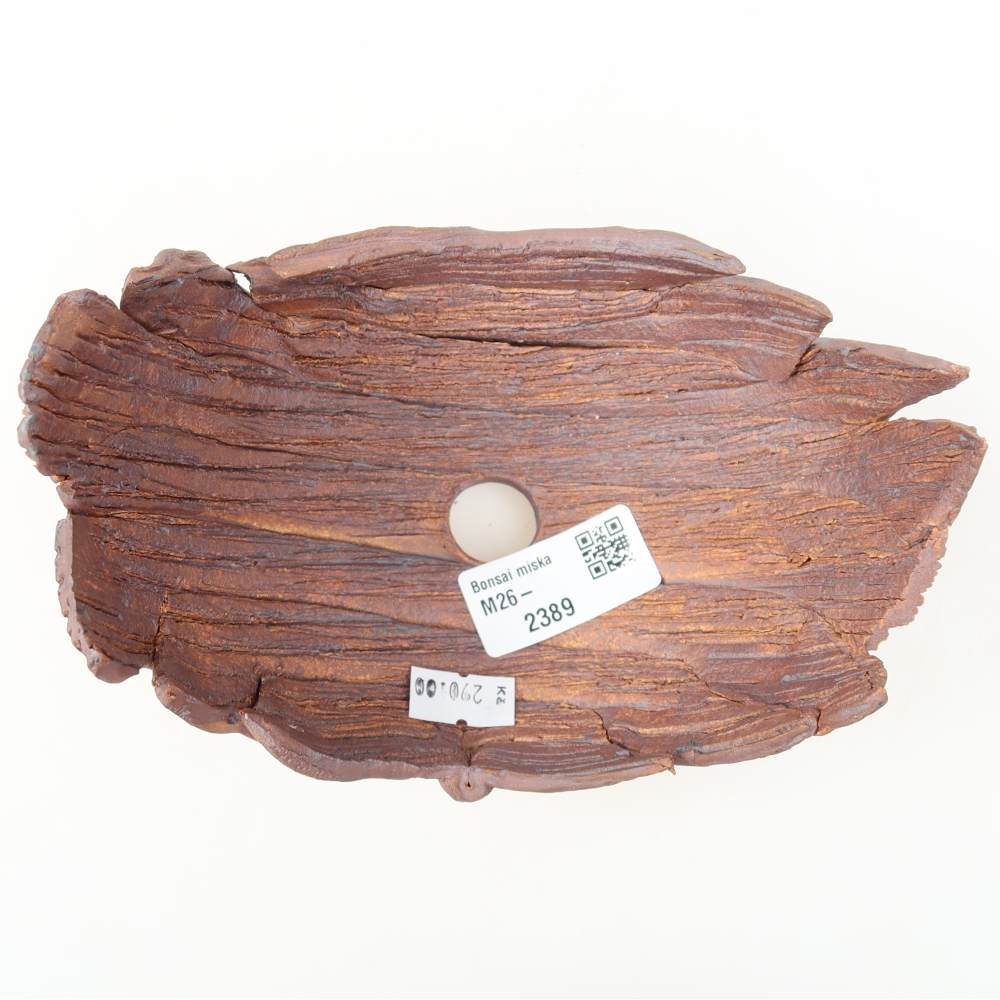 Keramische schaal  15,5 x 10,5 x 10,5 cm, kleur bruin