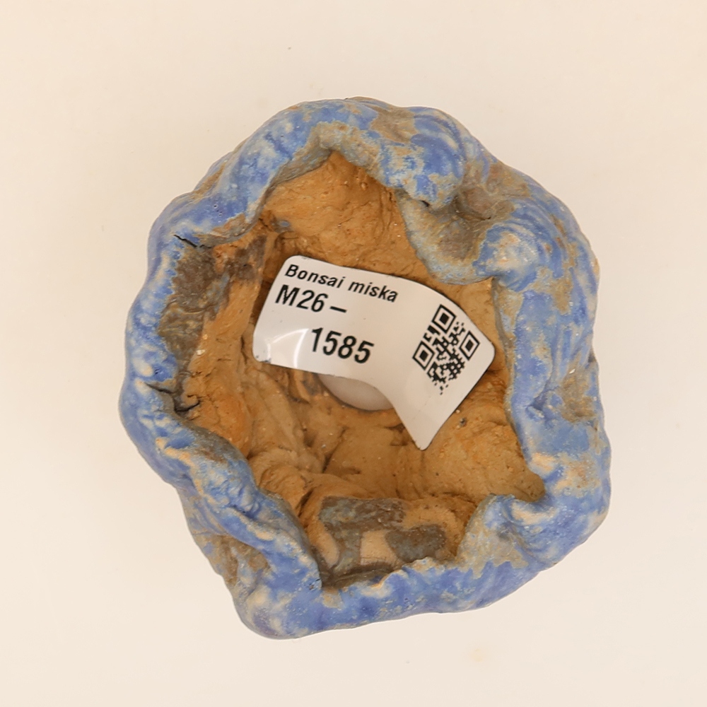 Keramische schaal  5 x 4 x 5 cm, kleur: blauw