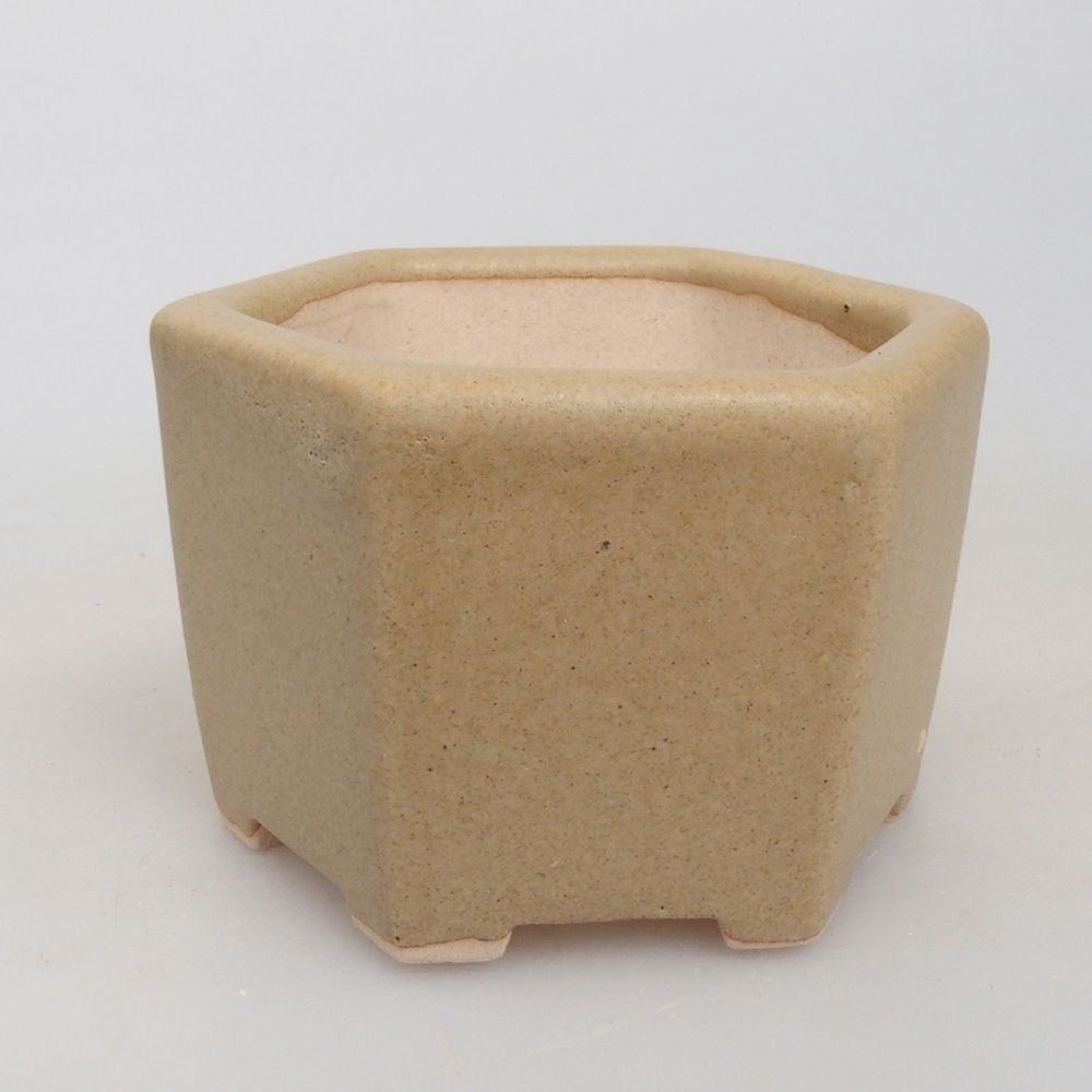 Mini bonsaischaal 6,5 x 6 x 4 cm, bruin