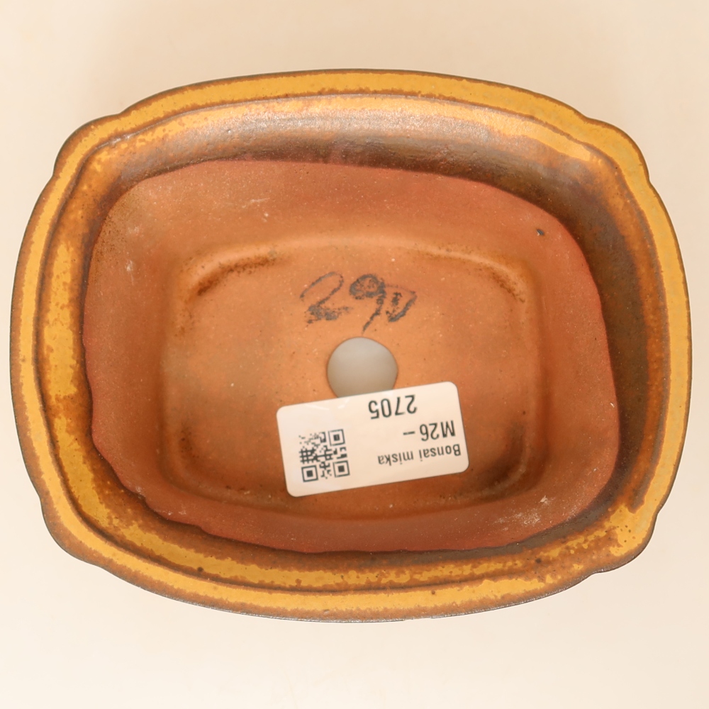 Keramische schaal  13 x 10,5 x 5,5 cm, kleur: geel