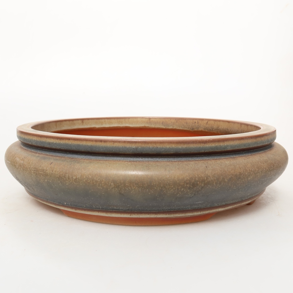 Keramisch Schelp 23 x 23 x 7 cm , kleur bruin