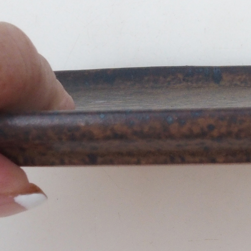 Keramische kom H37 -14,5 x 13 x 1 cm - bruin