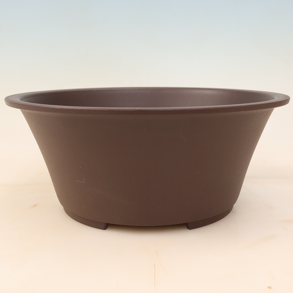 Bonsai-bak van kunststof MP-25 bruin - 26,5 x 26,5 x 11 cm