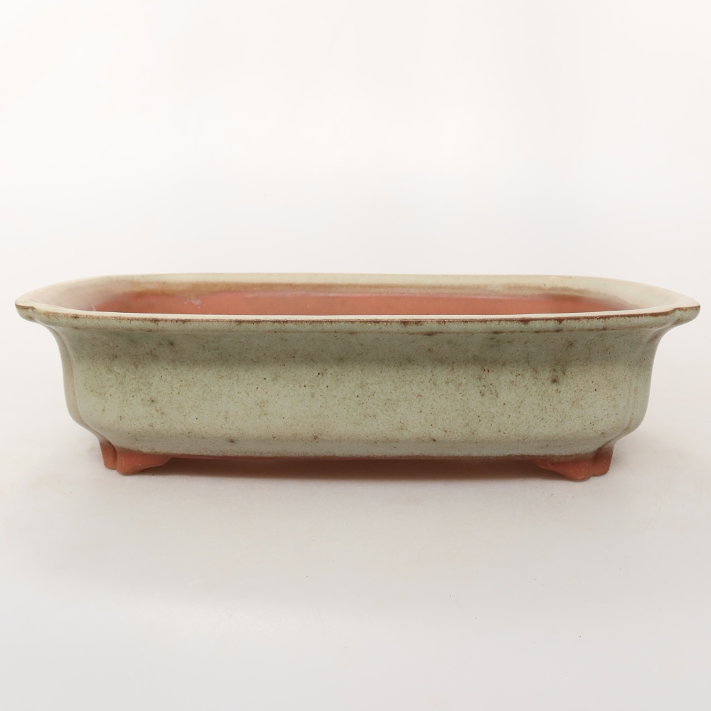 Keramische schaal  24,5 x 17,5 x 6 cm , kleur: beige