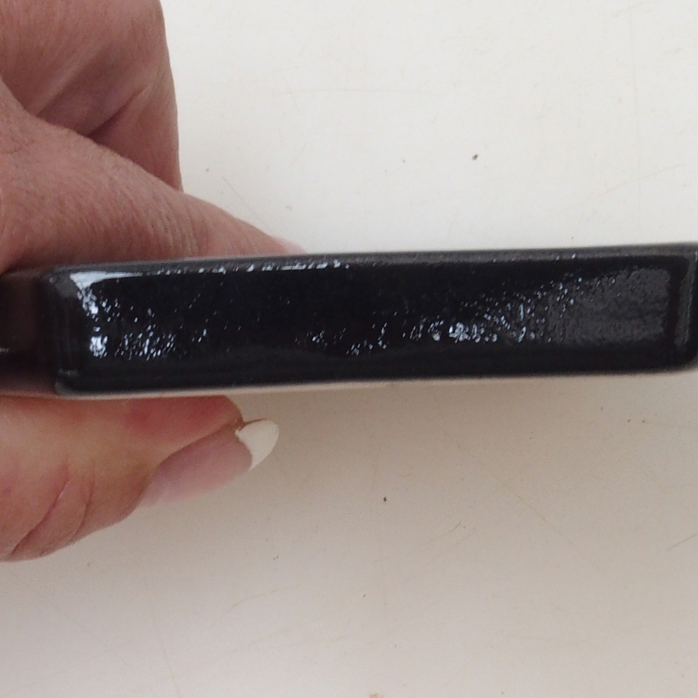 Bonsai zeshoekige schotel D3 - 11 x 9,5 x 1 cm - zwart