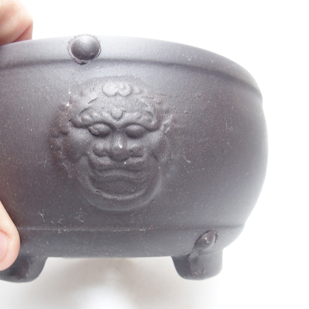 Kom 15 x 15 x 8 cm zwart