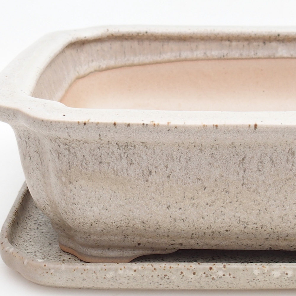 Bonsaischaal + schotel H07 - 30 x 20,5 x 8 cm.