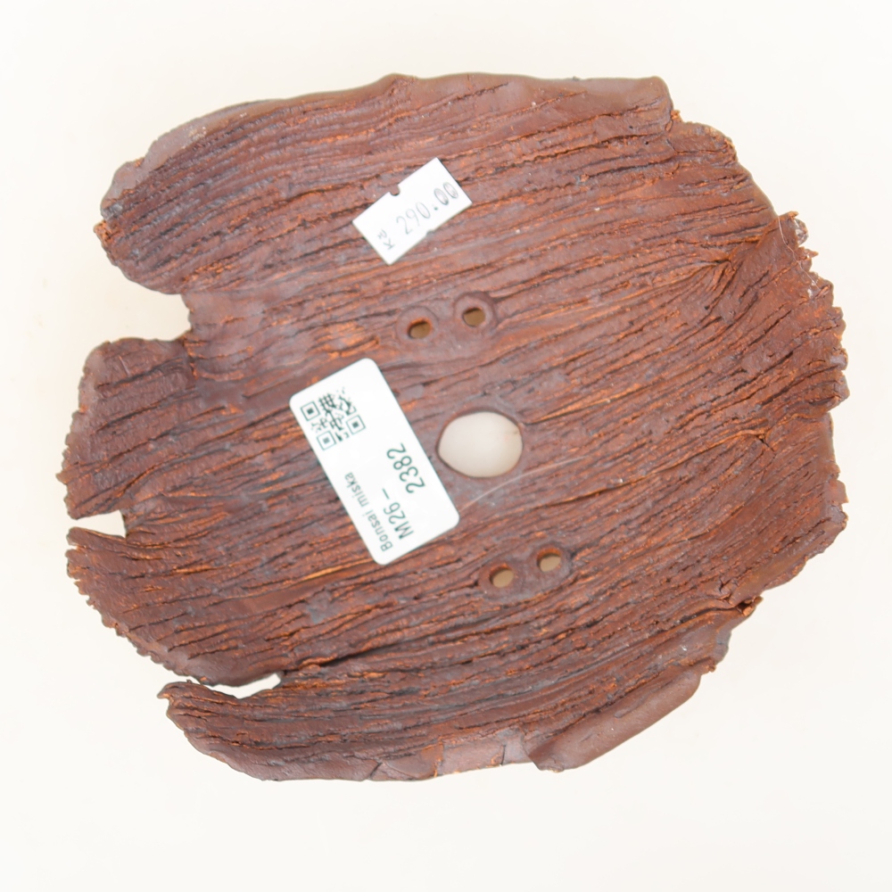 Keramische schaal  15 x 13 x 6,5 cm, kleur bruin