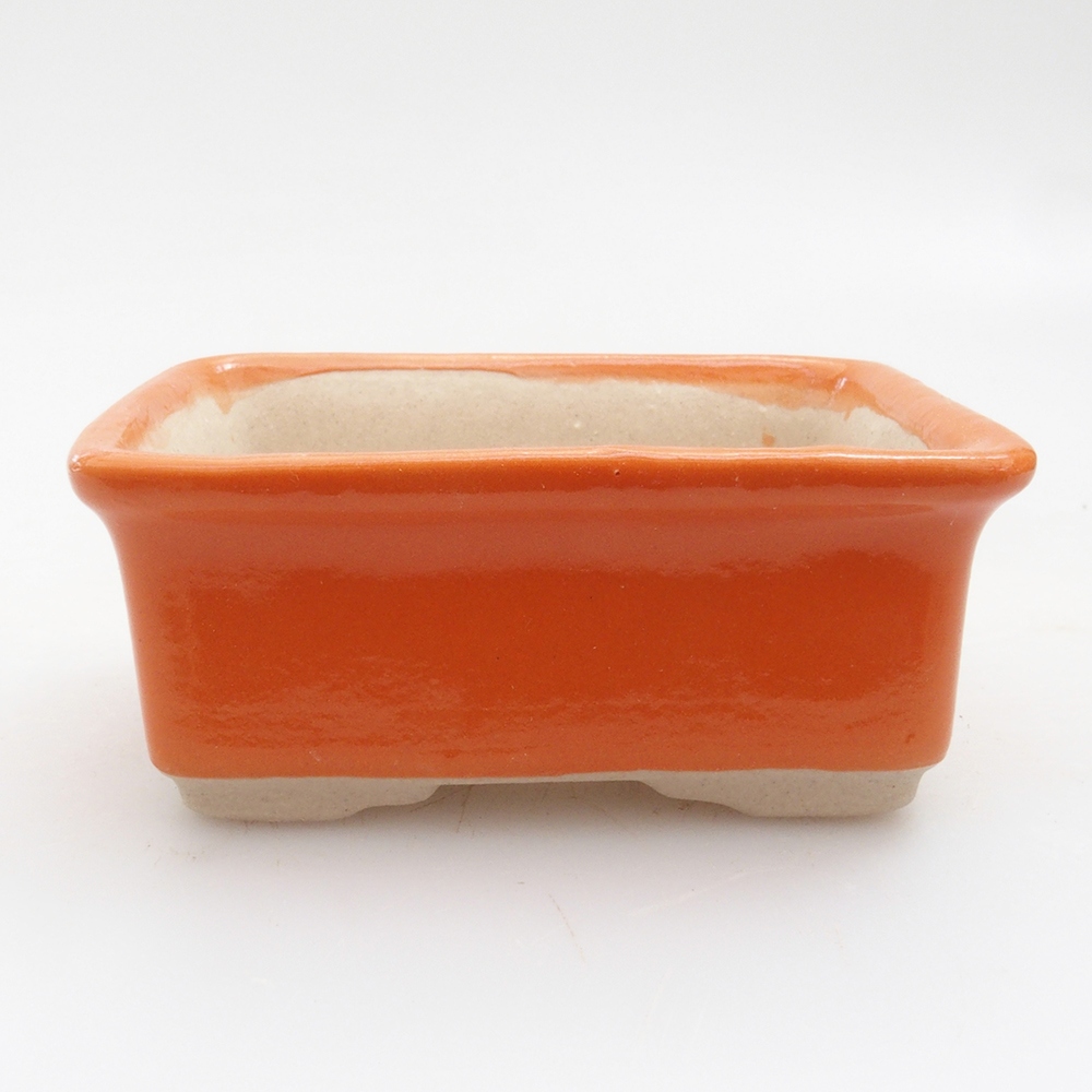 Mini bonsaischaal 8 x 6 x 3,5 cm, oranje