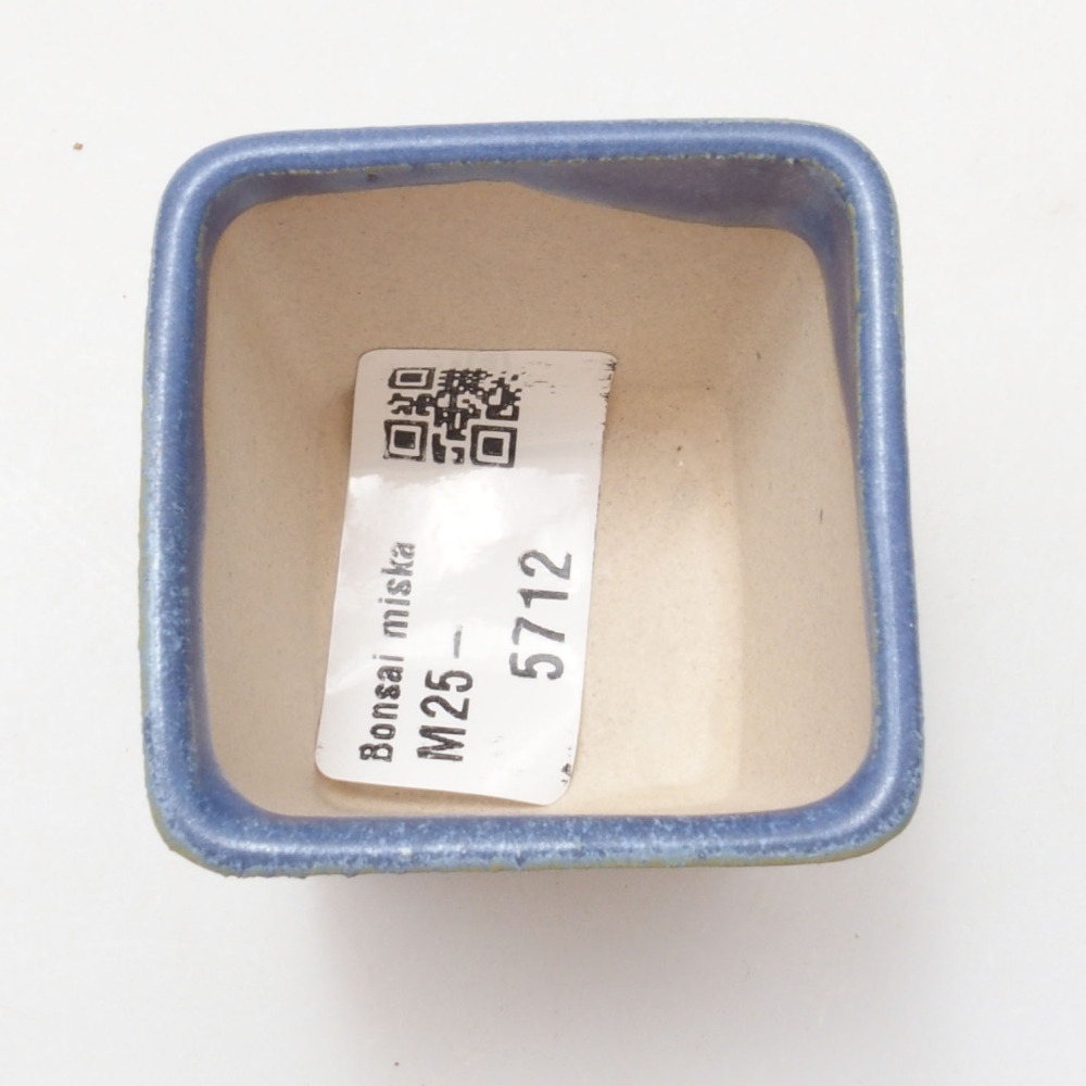 Mini bonsaischaal 4,5 x 4,5 x 4,5 cm, kleur blauw