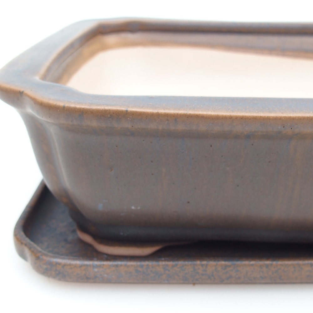 Bonsaischaal + schotel H07 - 30 x 20,5 x 8 cm.