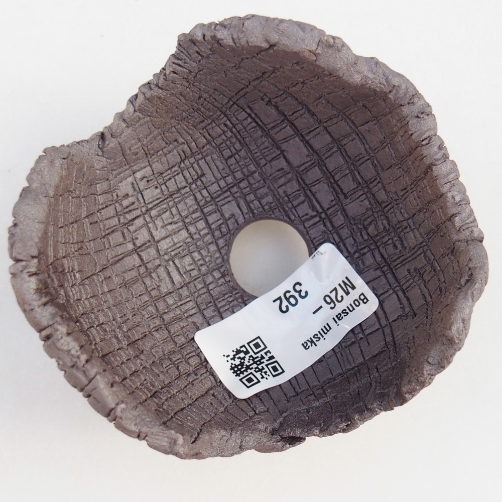 Keramische schaal 8 x 8 x 6,5 cm , metaalkleur