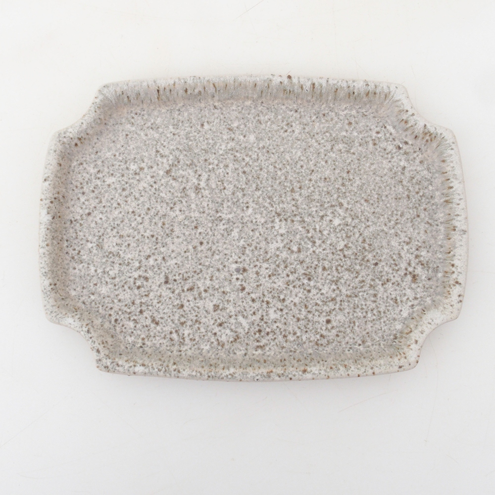 Bonsai kom + schotel H17 - 15 x 10 x 4 cm - beige