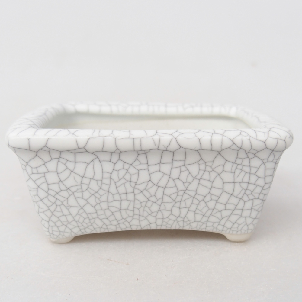 Mini bonsaischaal 8 x 6,5 x 3,5 cm, raku kleur