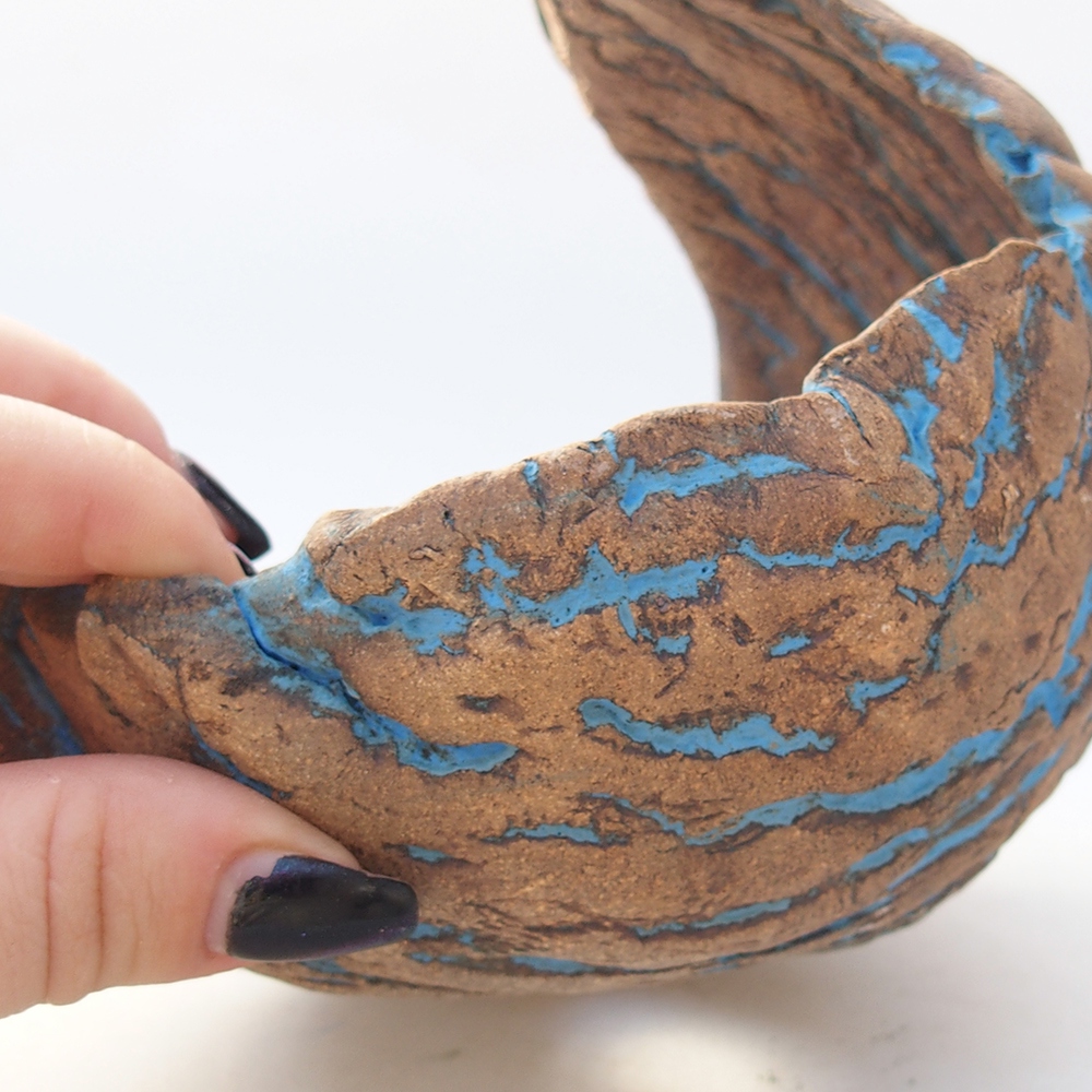 Keramische schaal 14 x 13 x 14 cm , kleur geel