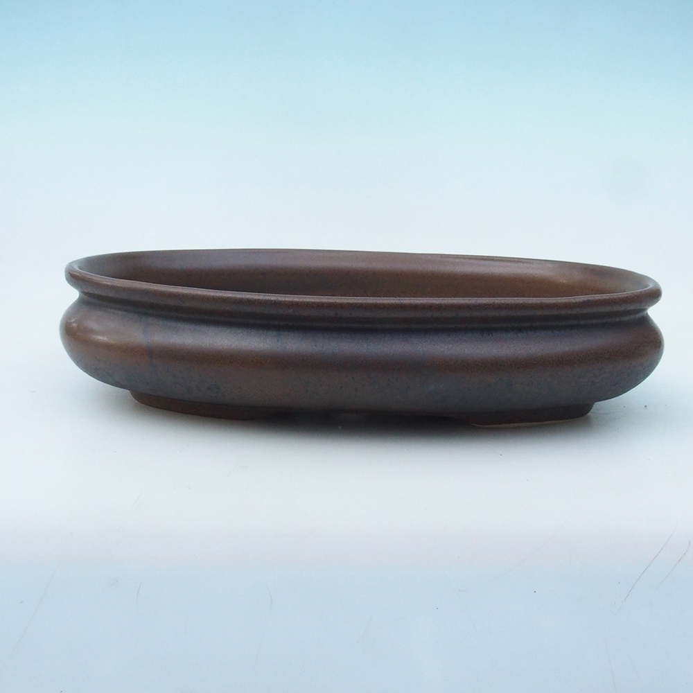 Bonsaischaal H15 - 25,5 x 17,5 x 6 cm - bruin