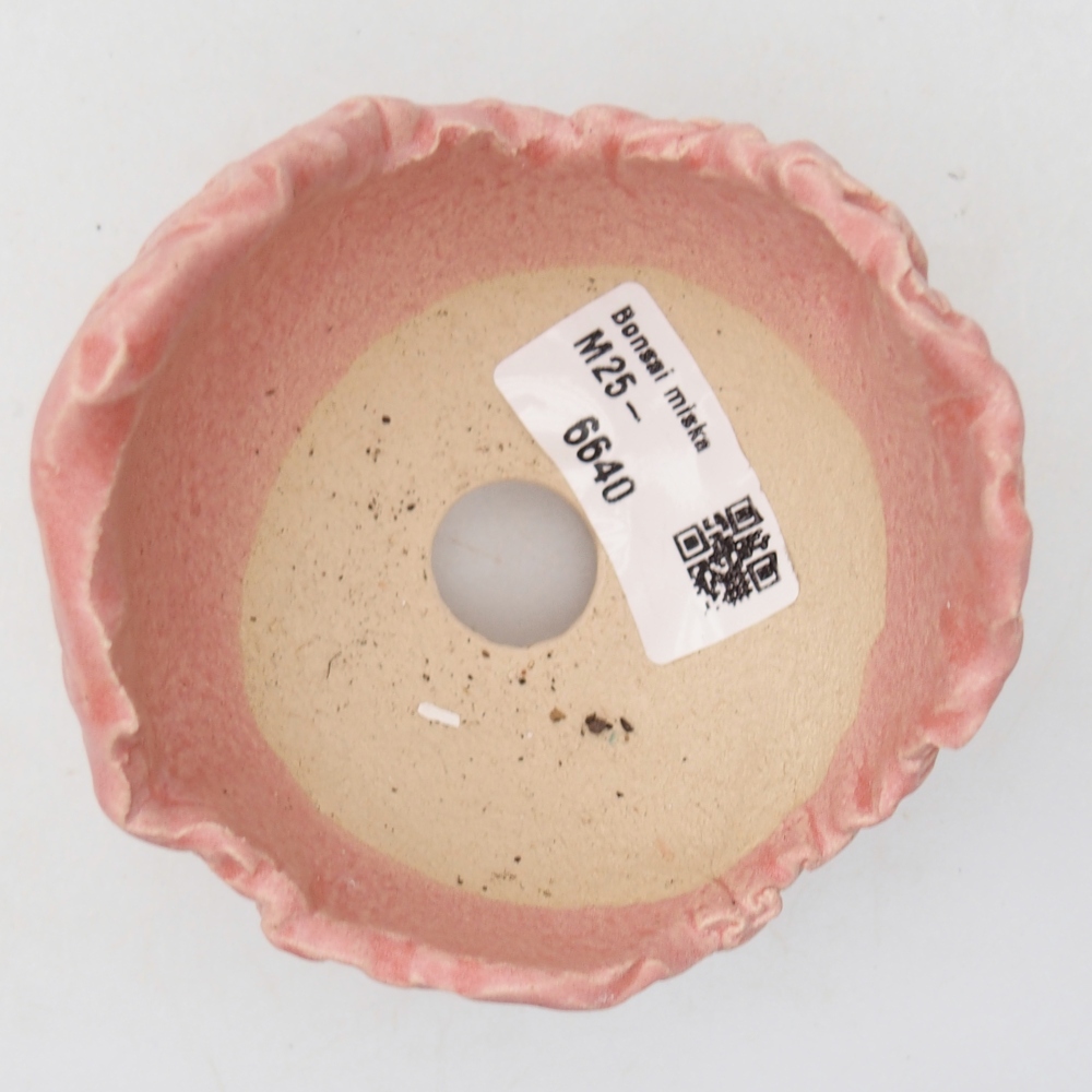 Schelp van keramiek 8,5 x 8 x 7,5 cm , kleur roze