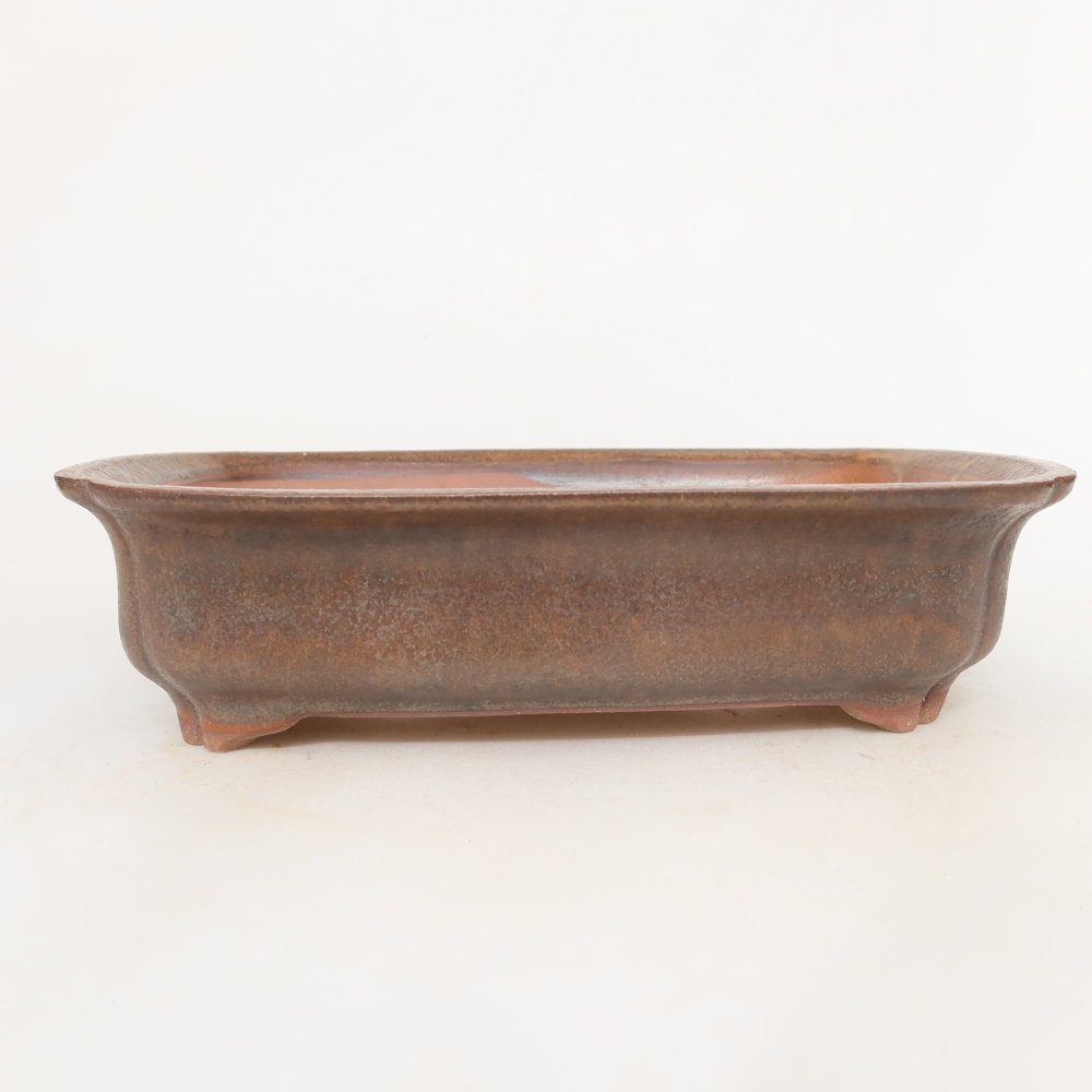 Keramische schaal  24 x 17 x 6 cm, kleur bruin