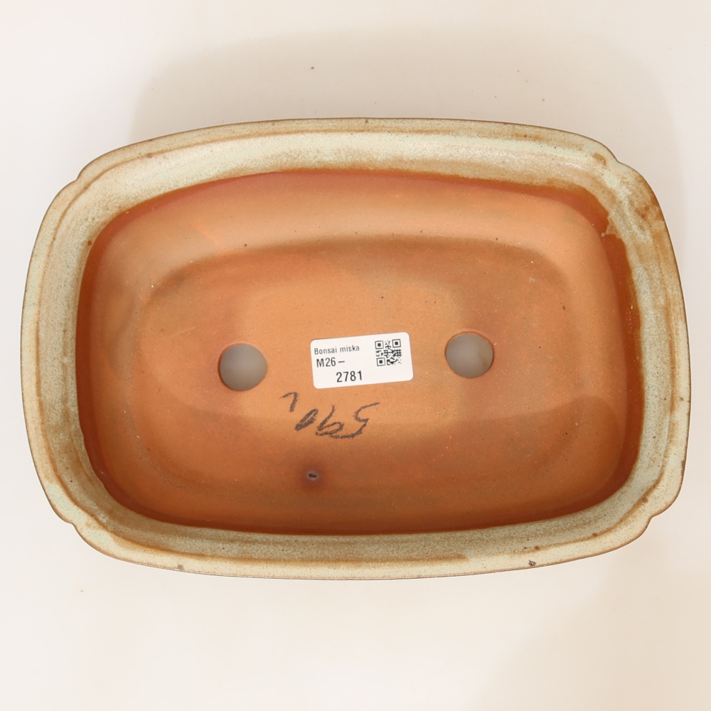 Keramische schaal  24 x 17 x 6 cm, kleur: beige