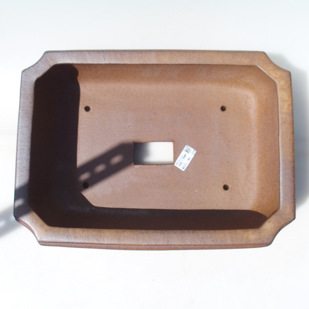 Schaal 41,5 x 29 x 12 cm bruin - UITSLUITEND PERSOONLIJK AFHALEN OF PALLETVERVOER