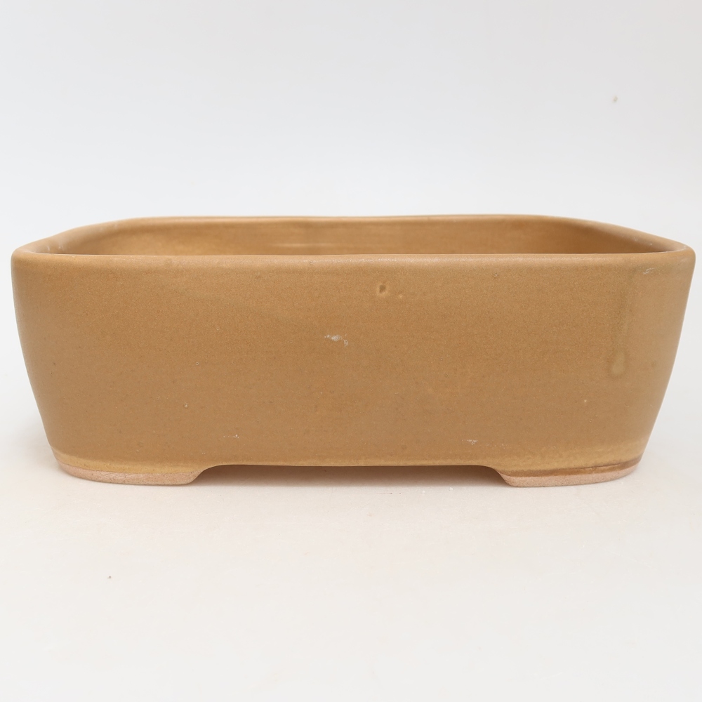 Keramische bonsaipot 23 x 17,5 x 7,5 cm, kleur bruin