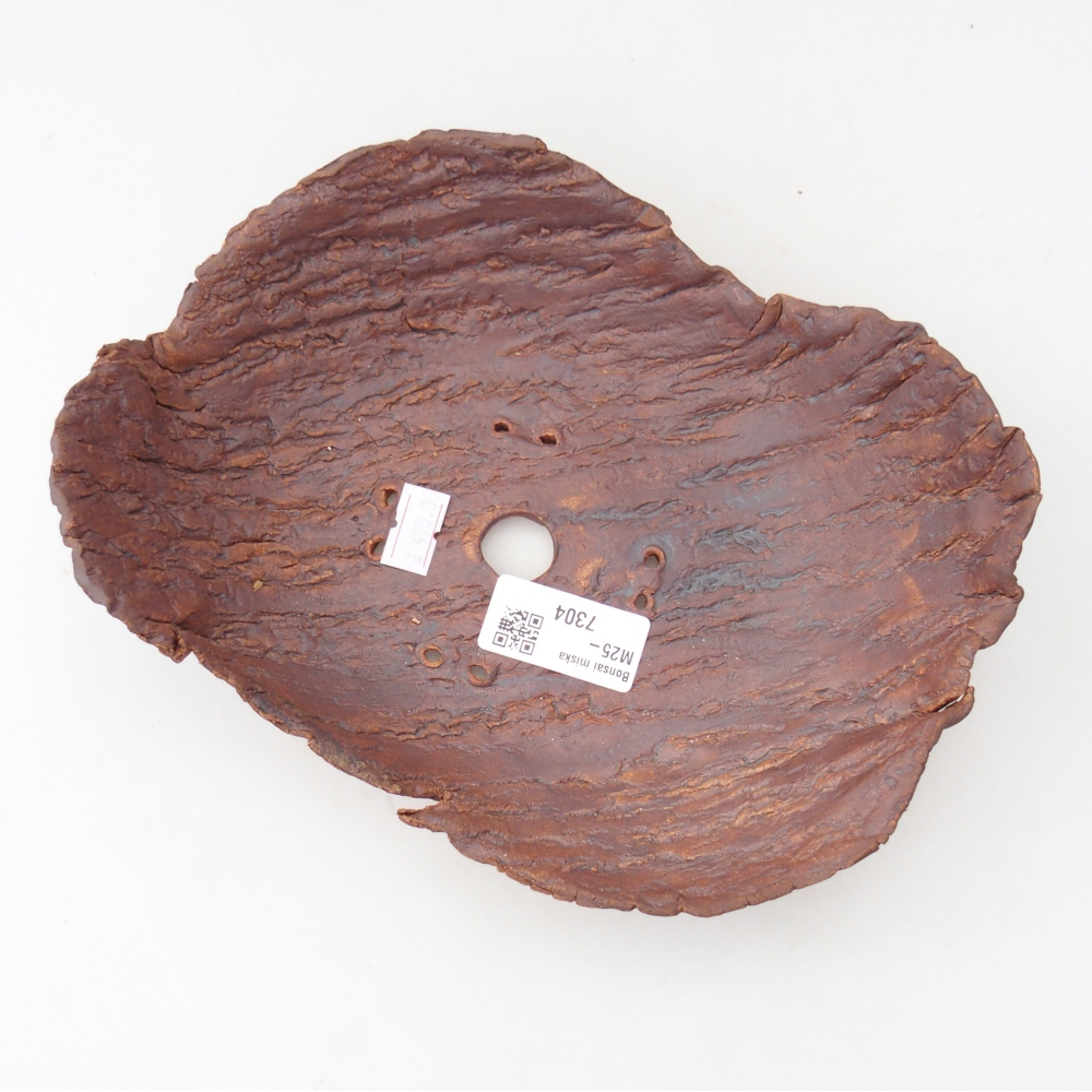 Keramisch Schelp 22 x 18,5 x 6,5 cm , kleur bruin