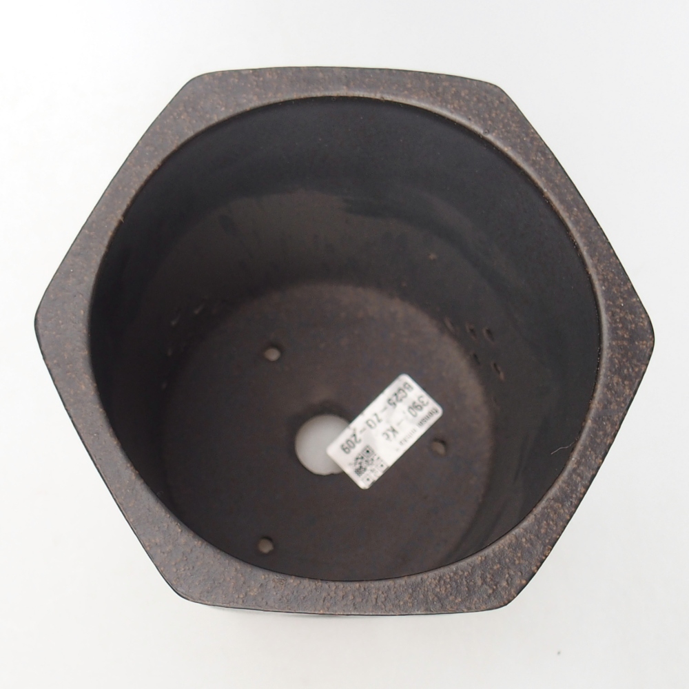 Kom 14,5 x 13 x 16,5 cm bruin oker